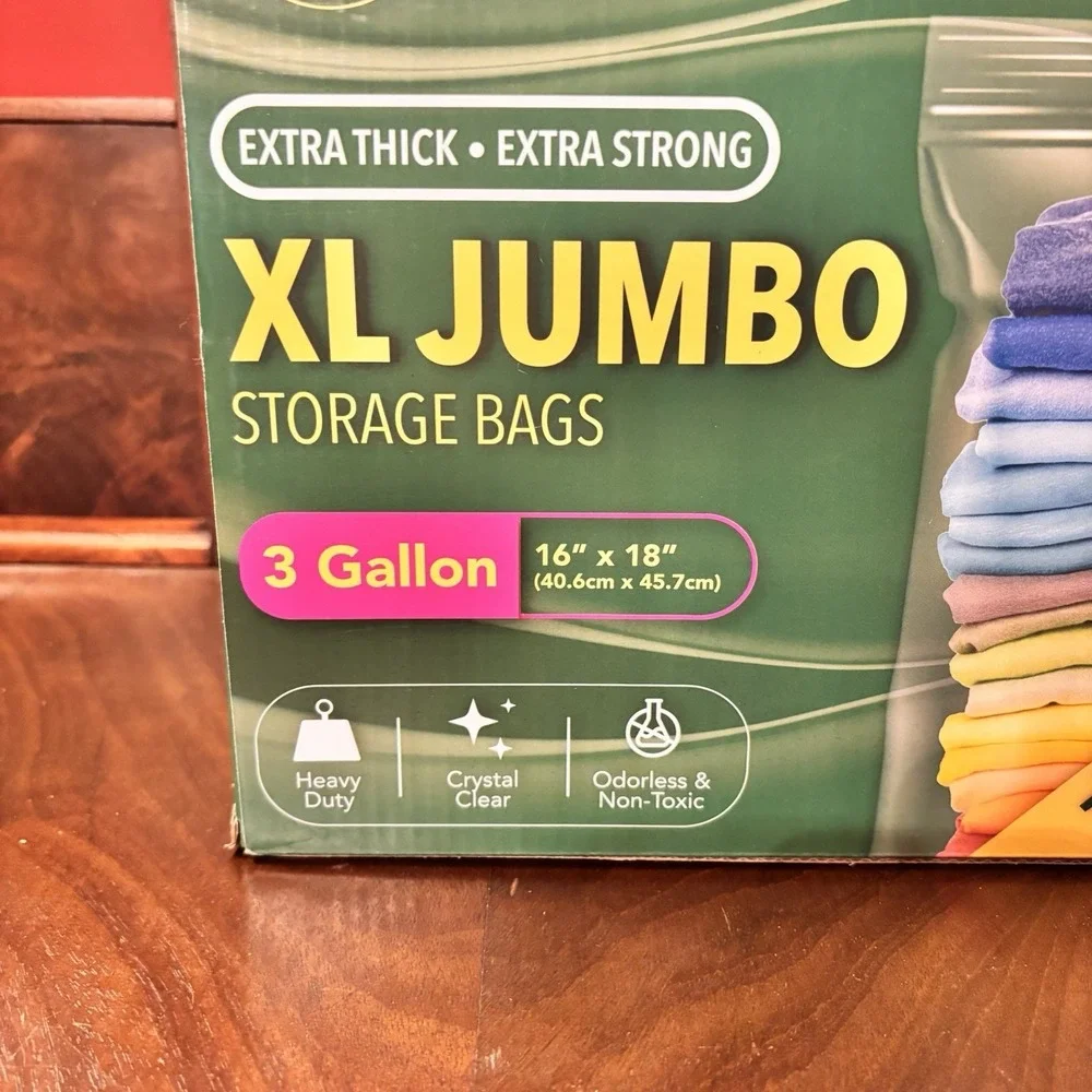 Seal‎ Fresh XL Jumbo Storage Bags 3 Gallon Zip N Seal 30 Count Extra Thick New